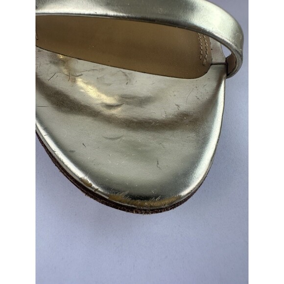 Tory Burch Penelope 65MM Slingback Sandal Mirror Metallic - Women's Size 7.5 - Picture 4 of 16